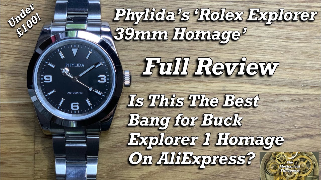 Phylida 'Rolex Explorer 39mm' homage, Another great homage from AliExpress
