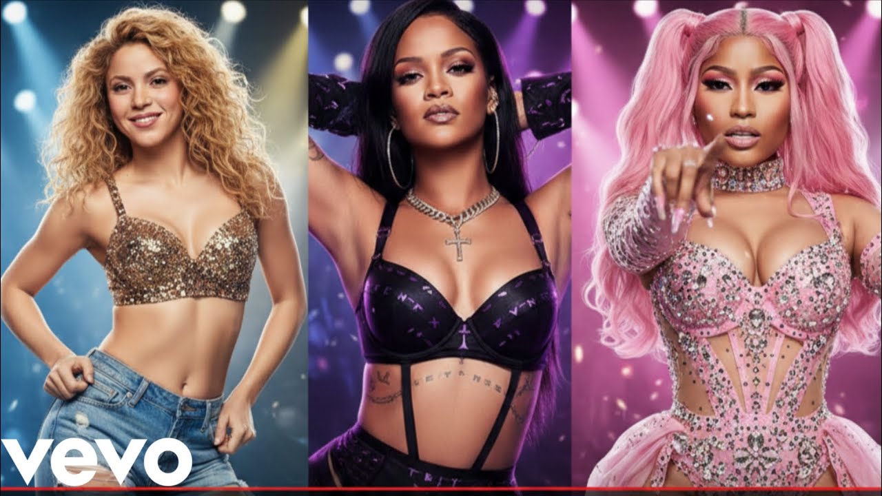 Shakira, Rihanna, Nicki Minaj,Electric Desire – Party Remix” (officer video music)