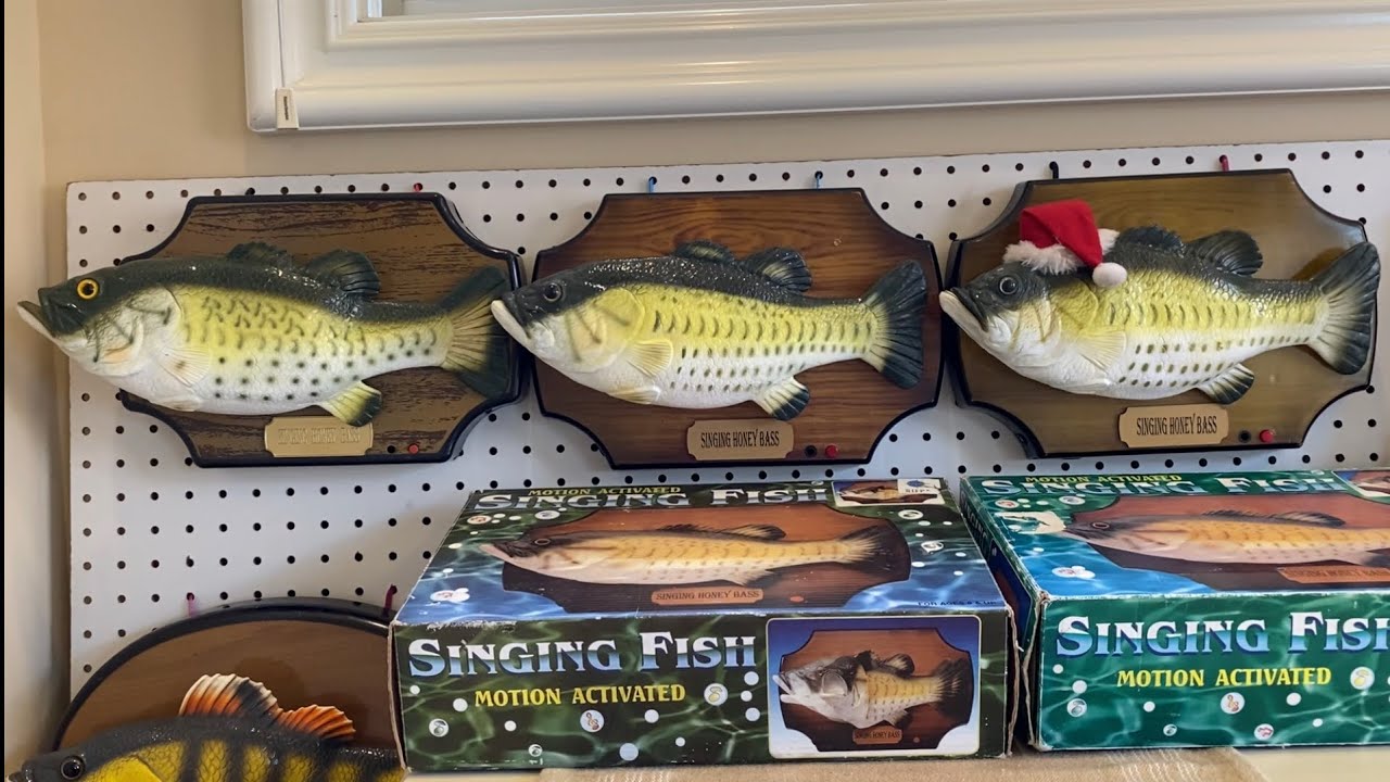3 Variants Of Singing Honey Bass Fish (Gold Nameplate, Original, Christmas) Join Smart International