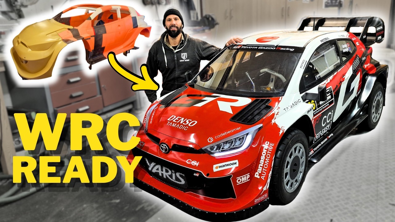 Мой раллийный автомобиль, напечатанный на 3D-принтере, получил новую ливрею Toyota WRC 2026 года!...
