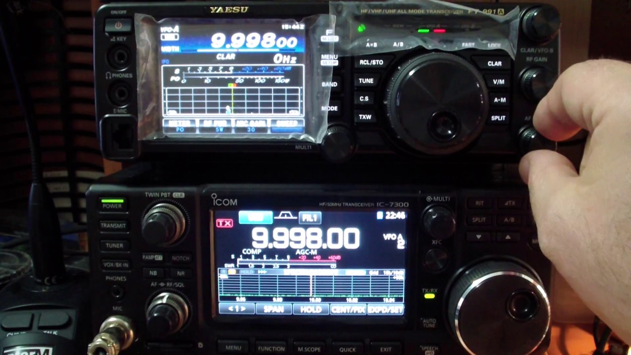 IC-7300 vs FT-991A сравнение приёмников по забитию
