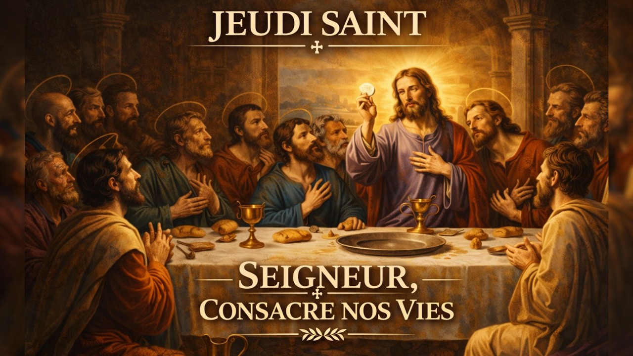 Jeudi Saint✝️- Seigneur, Consacre nos Vies - VoiesDuCiel - Lyrics