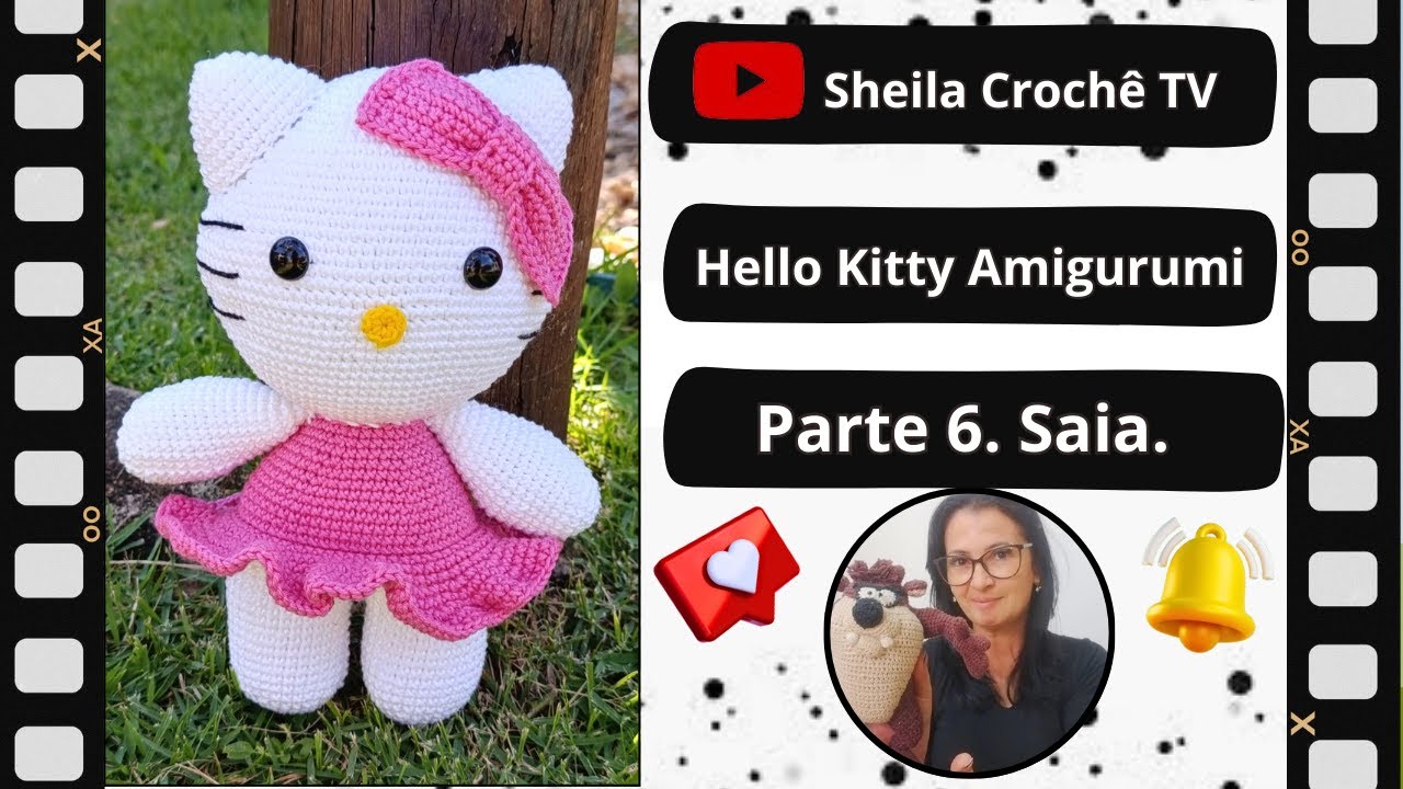 Hello Kitty Amigurumi. Parte 6. Saia.