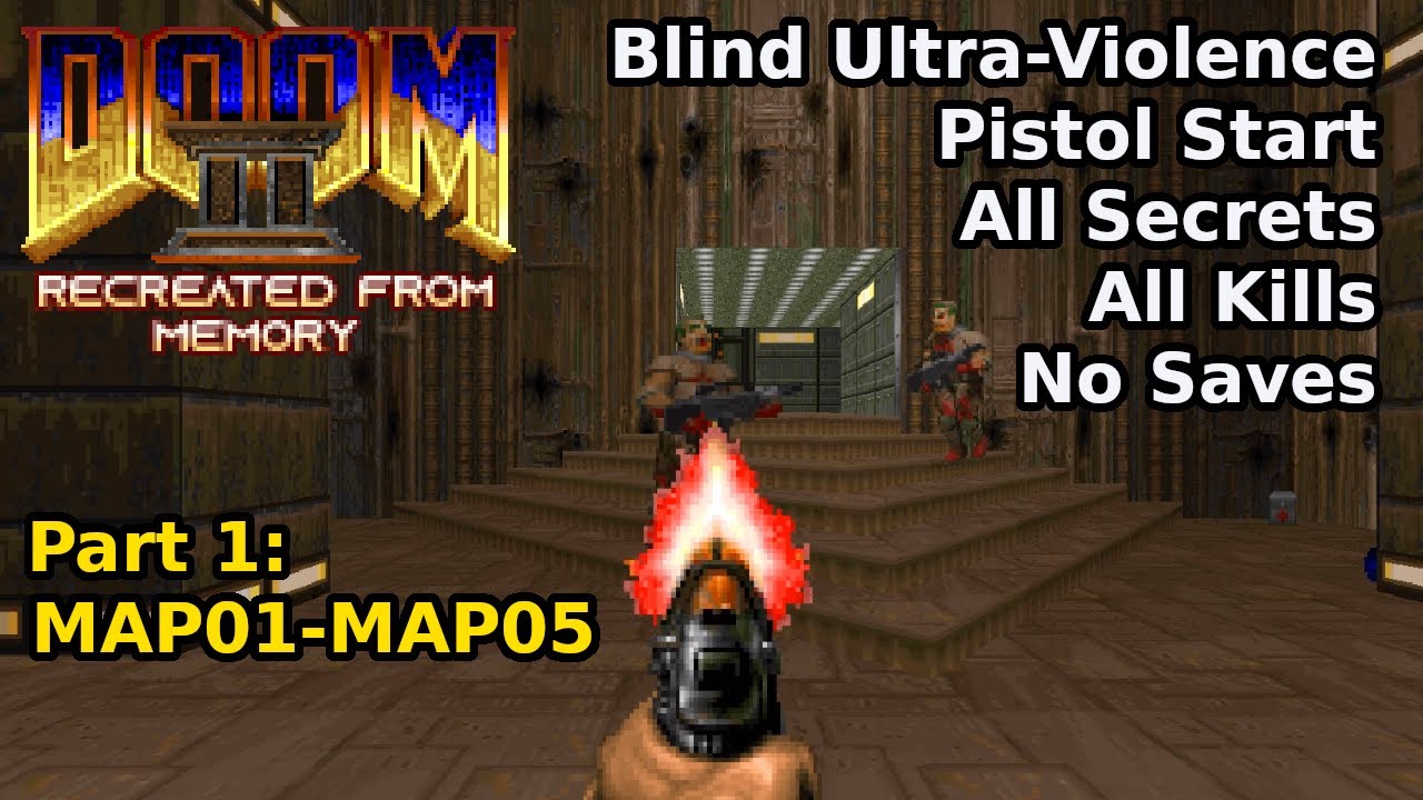 Doom II, но что-то не так — часть 1: MAP01–MAP05 (Слепое ультранасилие 100%)