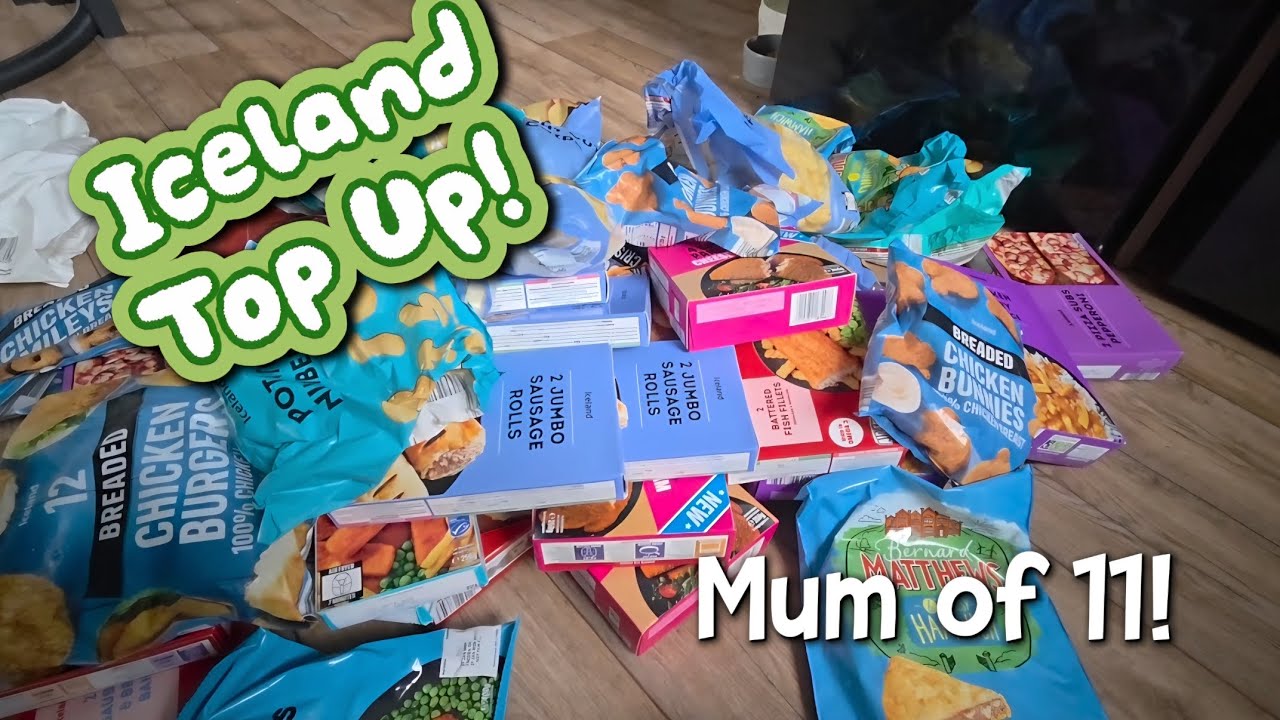 Iceland Top Up Shop / Fill The Freezer  / Big Family / Gluten Free