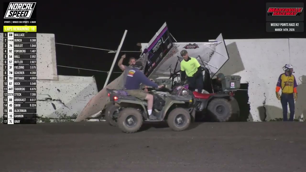 03/14/2026 -- Marysville Raceway -- Winged 360s Highlights