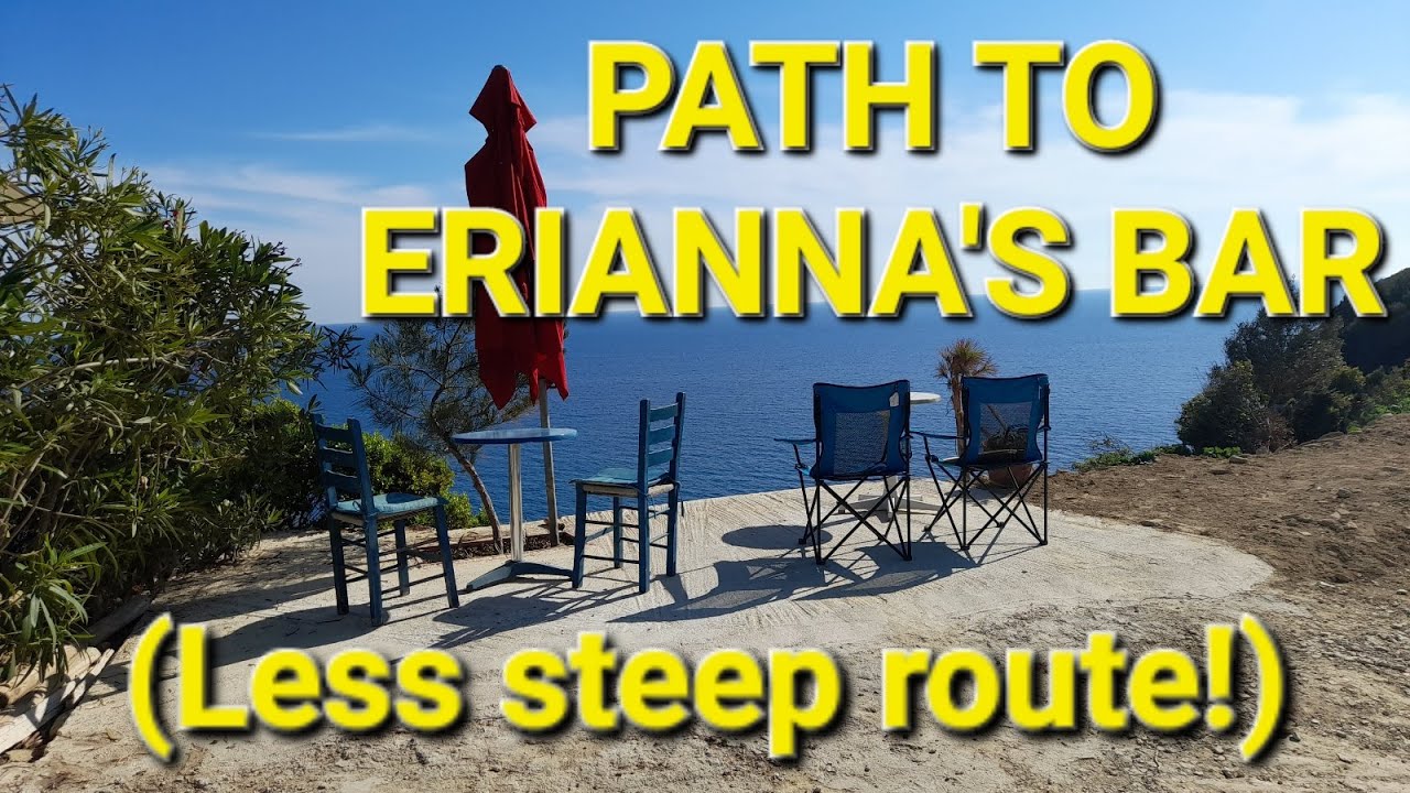 Easier Path to Erianna's Bar via Headland - Agios (San) Stefanos