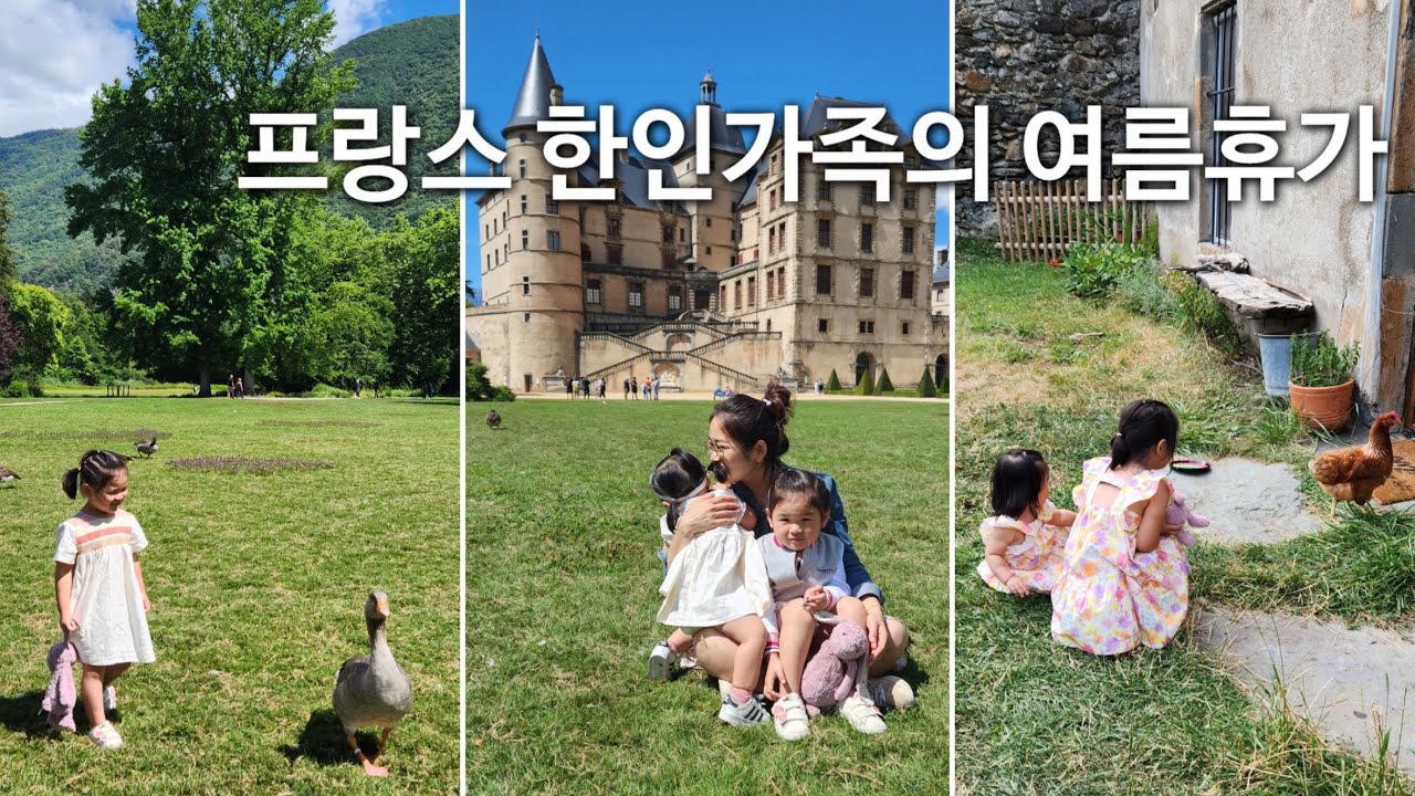 프랑스 한인 가족의 여름 바캉스 보내는 방법🏔️ 알프스 산맥 해발 1,500미터 시골집 | 닭 3마리+고양이 7마리와 마당공유