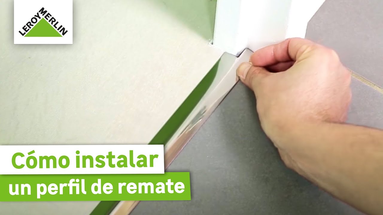 Cómo instalar un perfil de remate para suelo | LEROY MERLIN