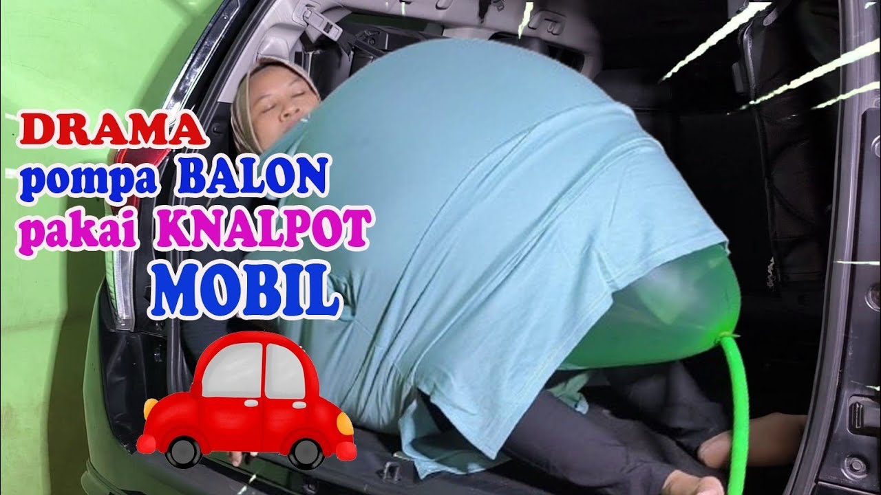 Hamil ditiup knalpot mobil#balloon #tiupbalon #hamilbalon