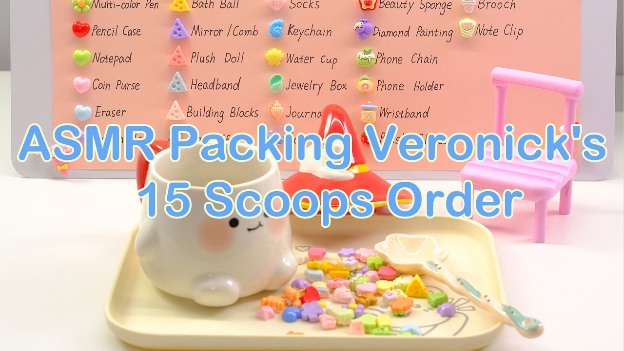 【Litebord Lucky Scoops】ASMR: собираем заказ Veronick из 15 черпаков