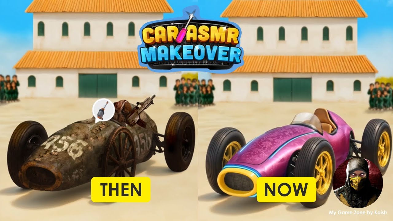 Racing Car | 10 | Car Makeover: ASMR Games | 2025 Game | #gameplay #walkthrough | Kaish