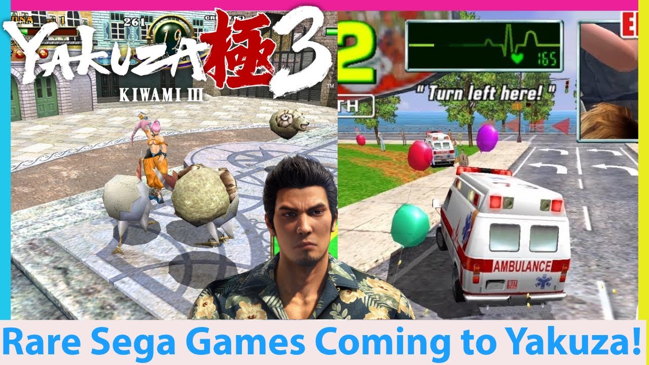 Rare Sega Arcade Games Coming to Yakuza Kiwami 3!
