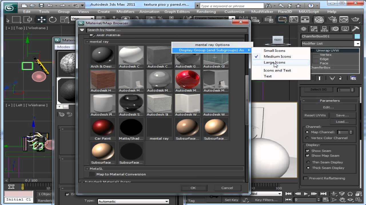 EXPLORANDO LOS MATERIALES DEL MENTAL RAY