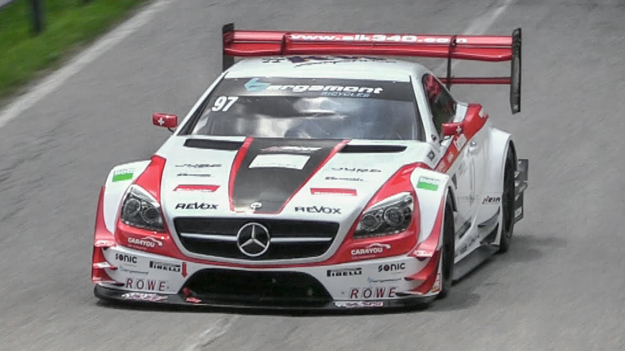 Reto Meisel' 610hp Mercedes Carlsson SLK 340 Judd V8 - Verzegnis Hillclimb 2016