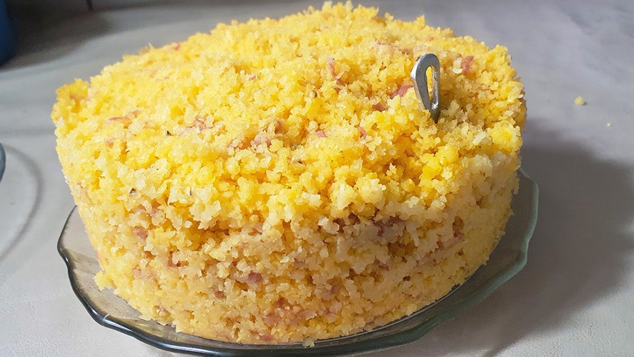 COMO FÁZER CUSCUZ com MORTADELA e fácil simples delicioso - Iolanda Souza