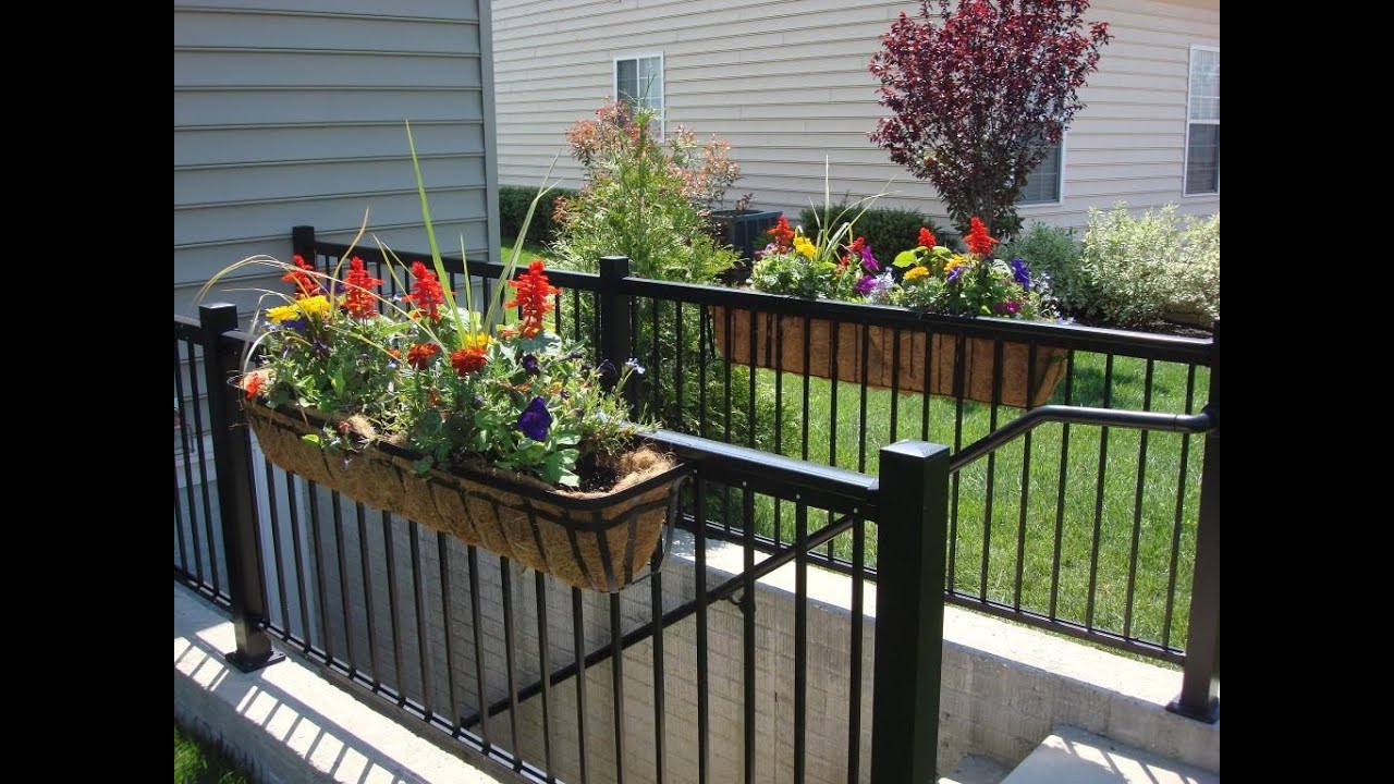 Deck Railing Planter Ideas