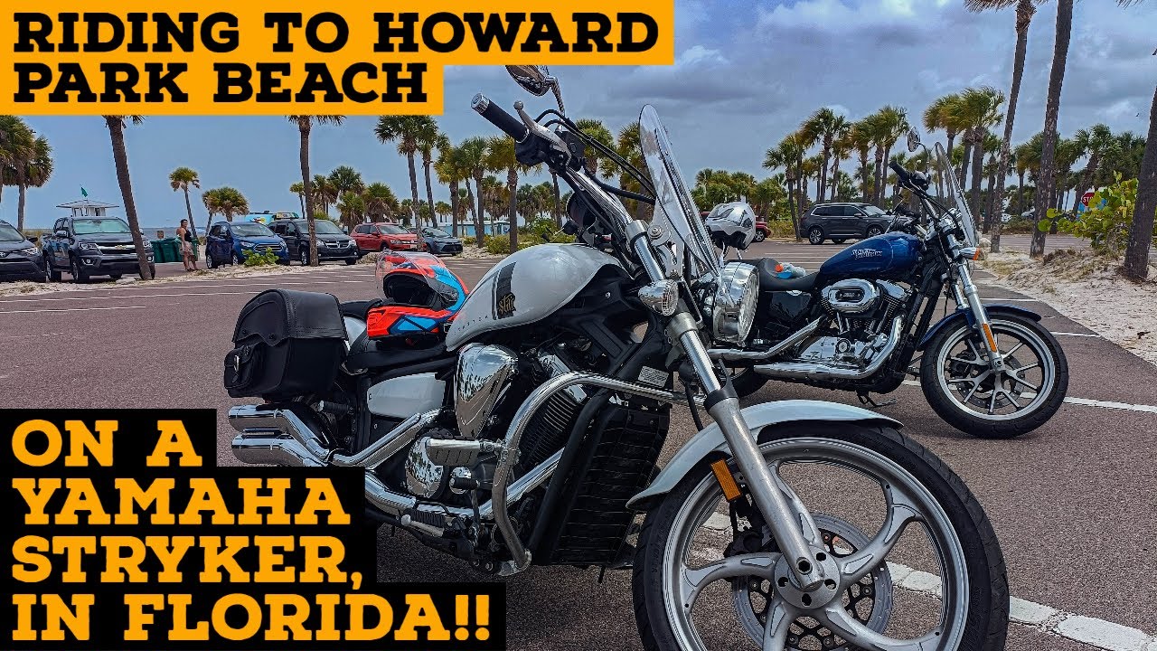 Riding to Howard Park Beach, On a Yamaha Stryker, IN FLORIDA!!!