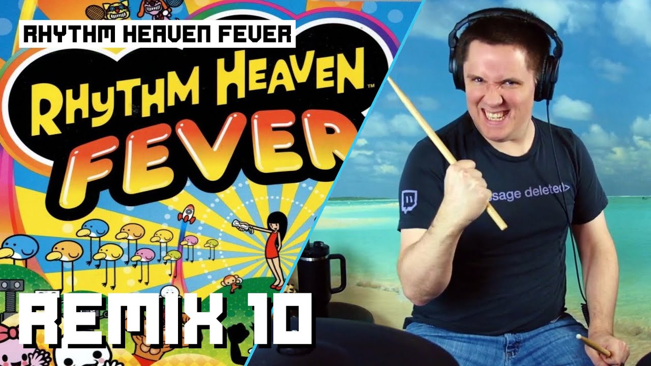 Remix 10 From Rhythm Heaven Fever On Drums!