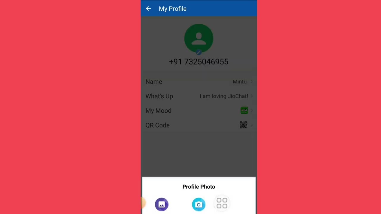 Jiochat me Profile Photo kaise Set kare | How To Set Profile Photo in Jiochat