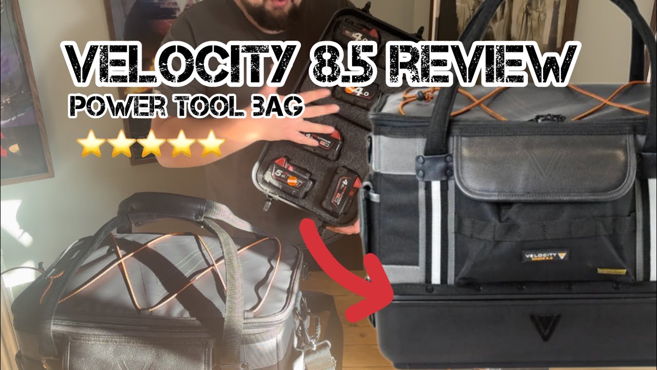 reviewing the VELOCITY pro 8.5 power tool bag