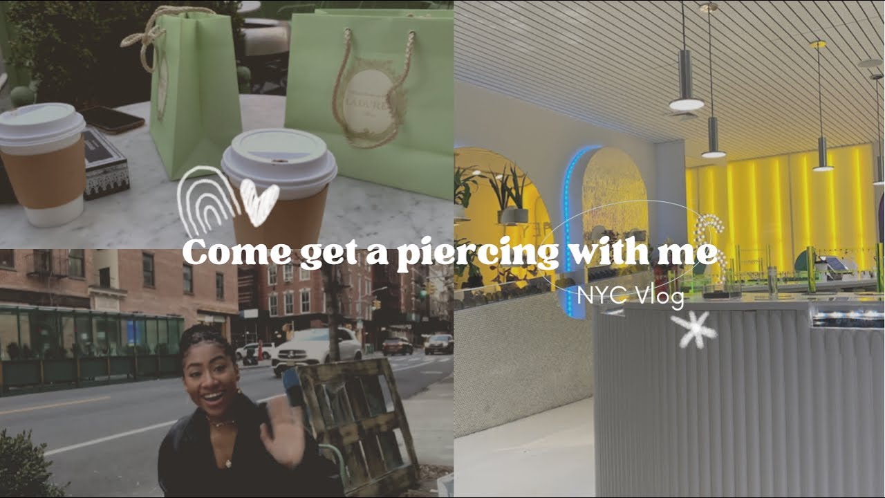 Getting pierced at Studs in NYC!!!