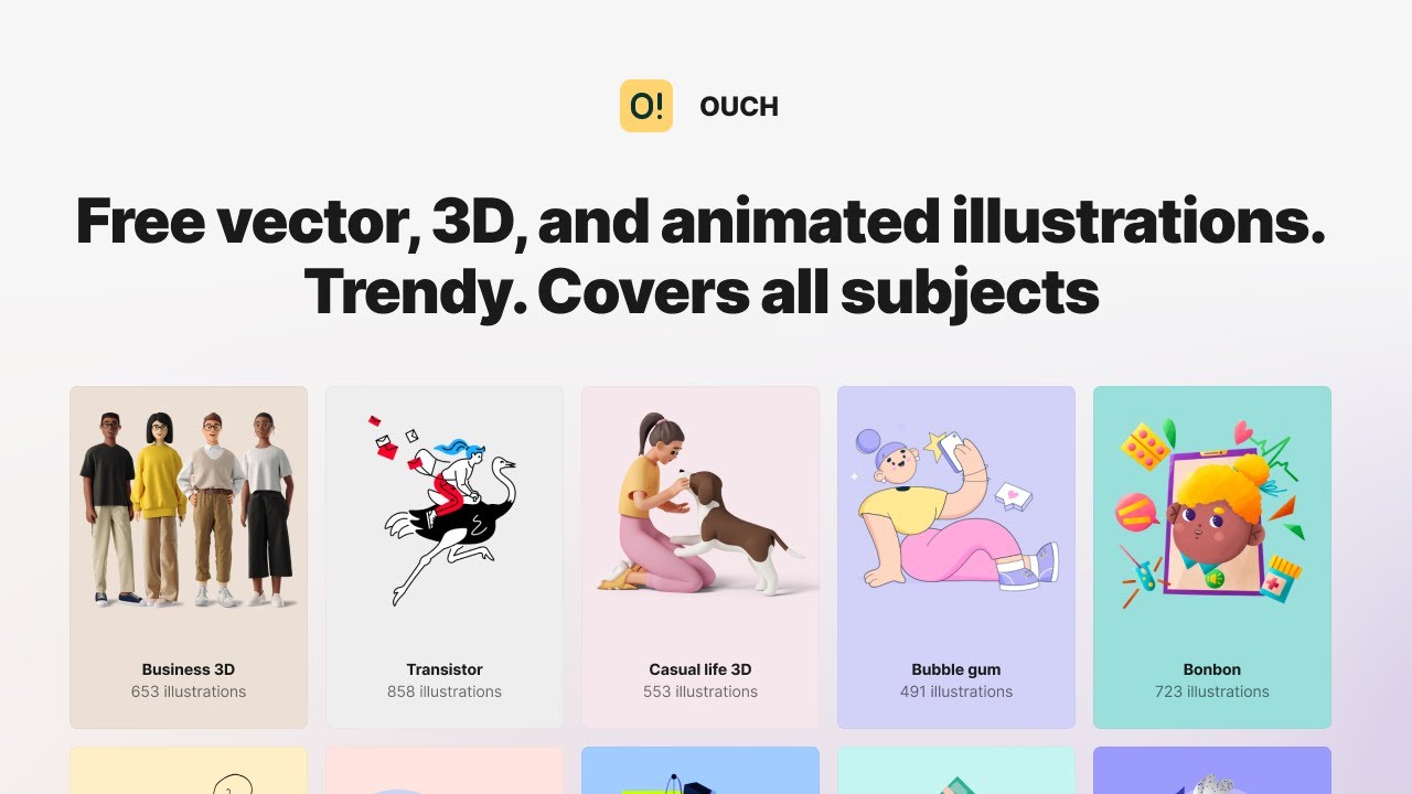 Ouch! Illustrations 3.0 - Free illustrations and animations for your projects