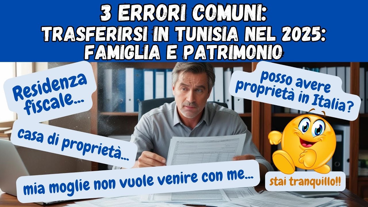 Trasferirsi in Tunisia nel 2025: 3 errori comuni su famiglia e patrimonio