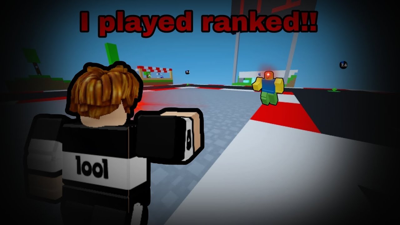 I played ranked in Roblox bedfight 