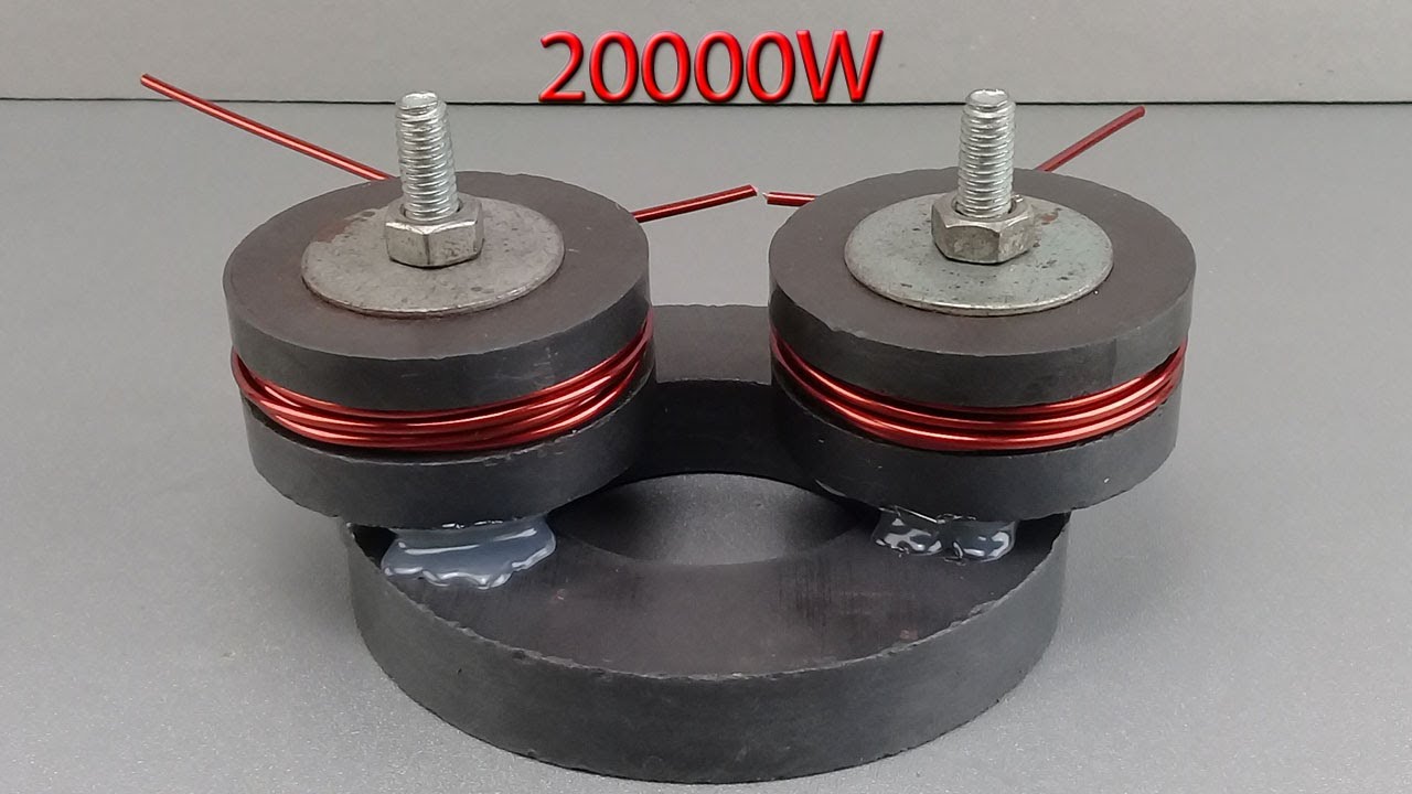 Get Free 230V 20000W Electricity Generator From Copper Wire With Magnet