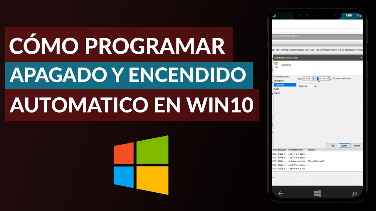 Cómo Programar el Apagado y Encendido Automático de mi PC Windows 10