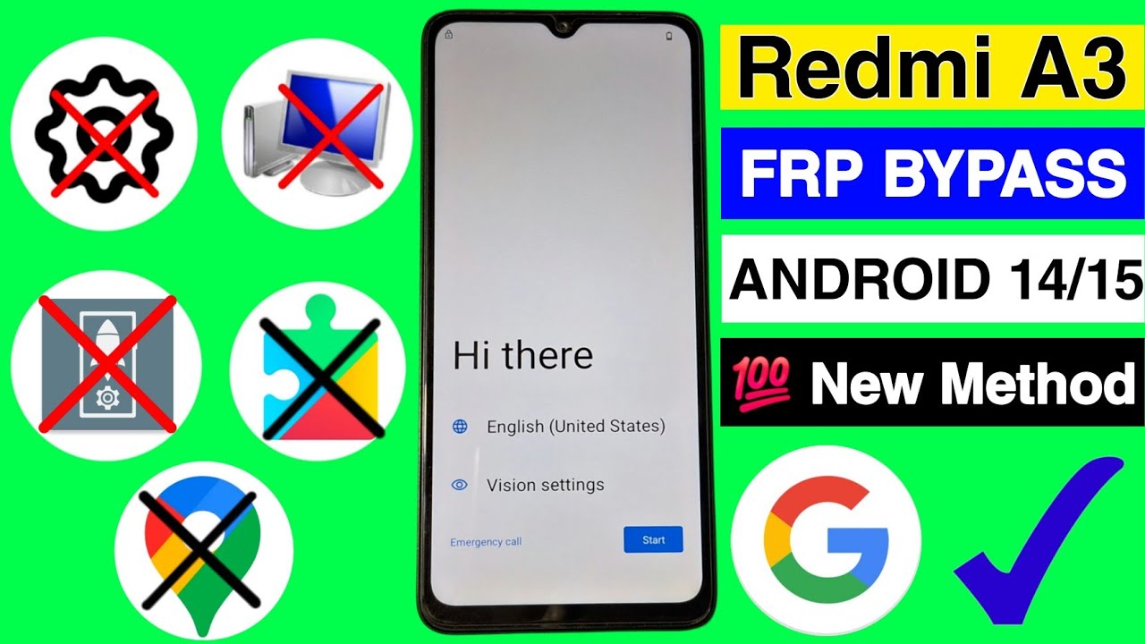 Redmi A3 FRP Bypass 2026 | Redmi A3 Google Account Bypass Without PC | 100% New Method