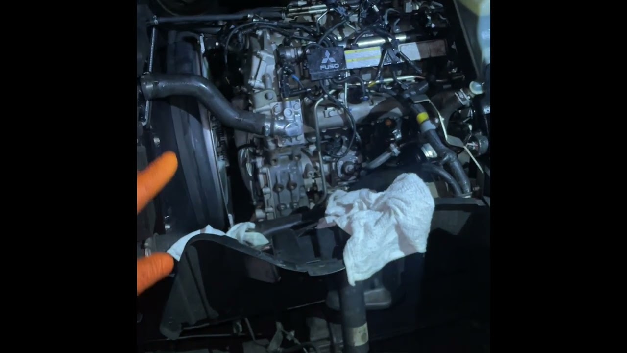 Mitsubishi canter crank no start swollen injectors