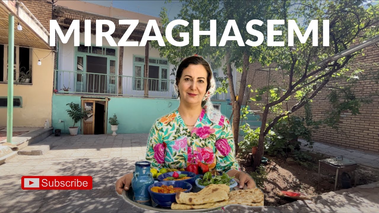Authentic Charcoal-Grilled Mirza Ghasemi |Traditional Persian Dish🍆🍅