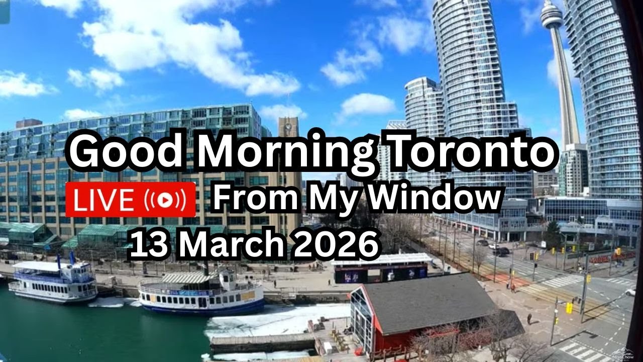 🔴Toronto Window Cam LIVE HD | MaoChow Adventure 13th March 2026 Snowy Morning