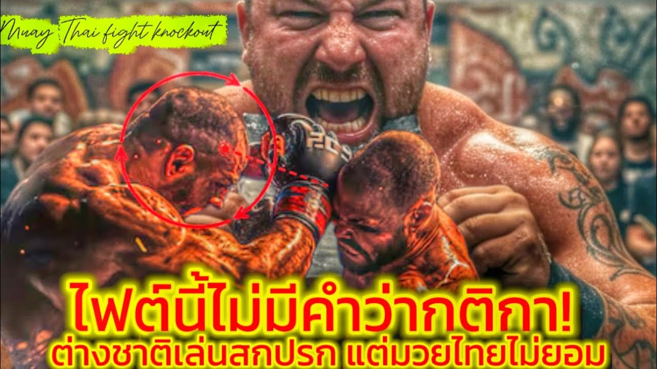มวยไทยเดือด! เจอต่างชาติเล่นนอกกติกา ฟิวขาดแลกเดือดกลางเวทีแลกกันจนเวทีแทบลุกเป็นไฟ!#muaythai 