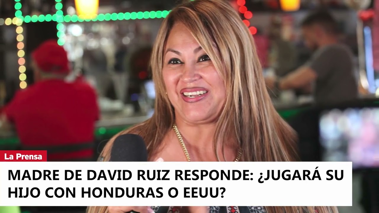 Madre de David Ruiz responde ¿Jugará su hijo con Honduras o EEUU?