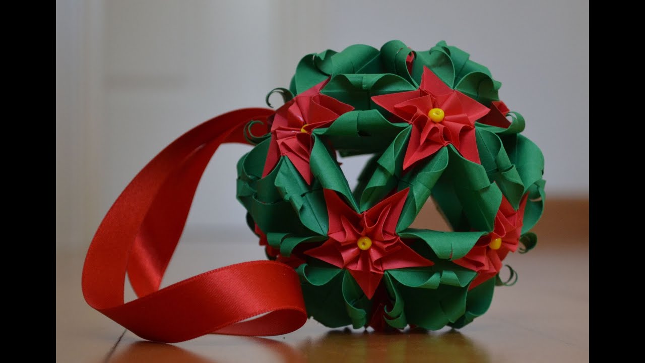 kusudama christmas flowers