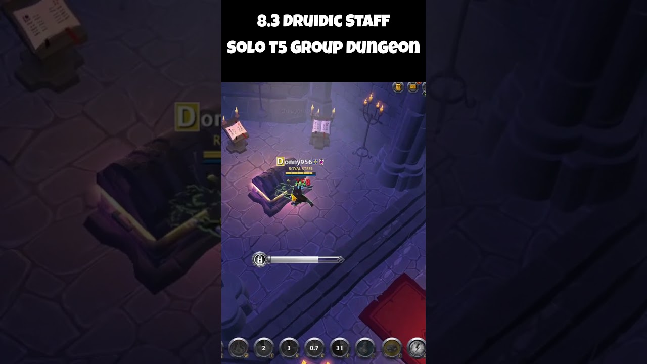 8.3 Druidic Staff / Great Nature Staff | Solo PvE T5 Group Dungeon | Yellow Zone | Silver #gaming