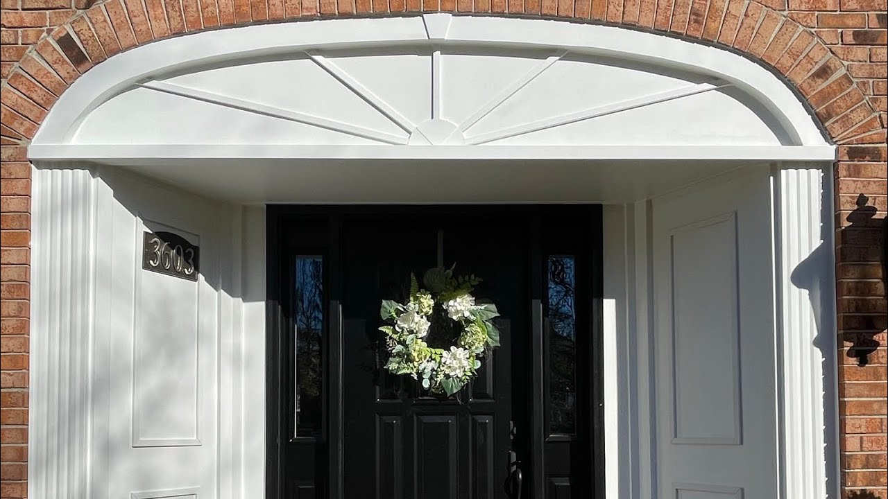wrapping a large doorway in aluminum