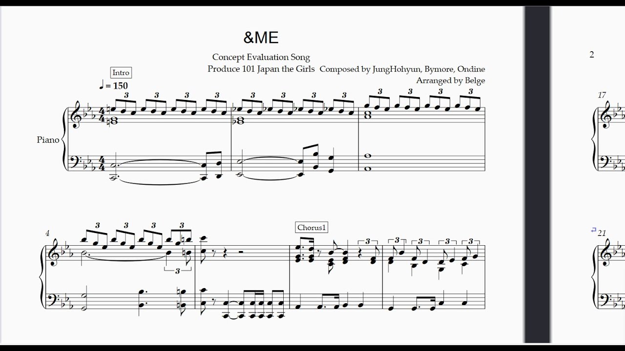 日プ &ME  Piano version