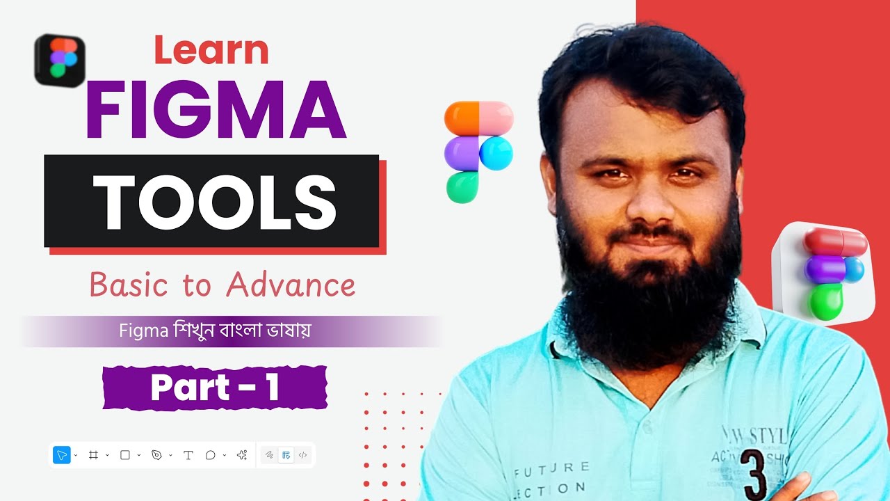 Figma Tools Tutorial | Basic to Advance | Figma Bangla Tutorial #figma 