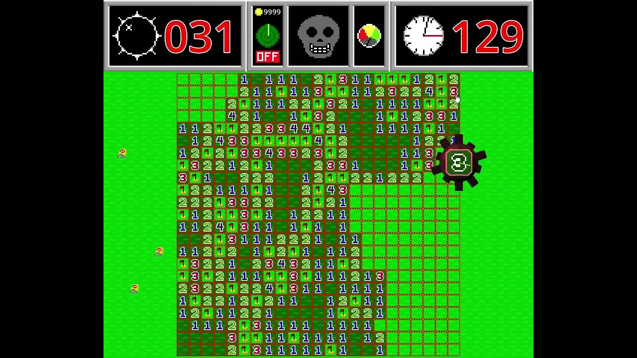Minesweeper Plus V2.1 Freeplay 23x23 100 mines Expert 10 with Legacy speed on challenge gameplay
