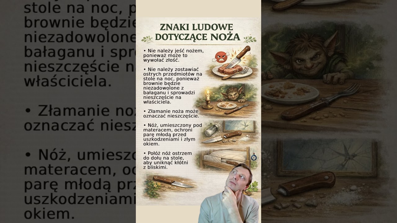 ZNAKI LUDOWE DOTYCZĄCE NOŻA #shorts