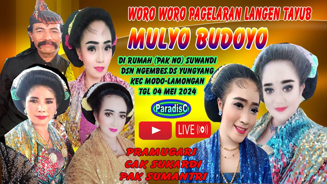 🔴Tayub Lamongan MULYO BUDOYO Pimpinan Bpk Mulyono Kuwurejo Bluluk Waranggono Nyi Wariati Cs.