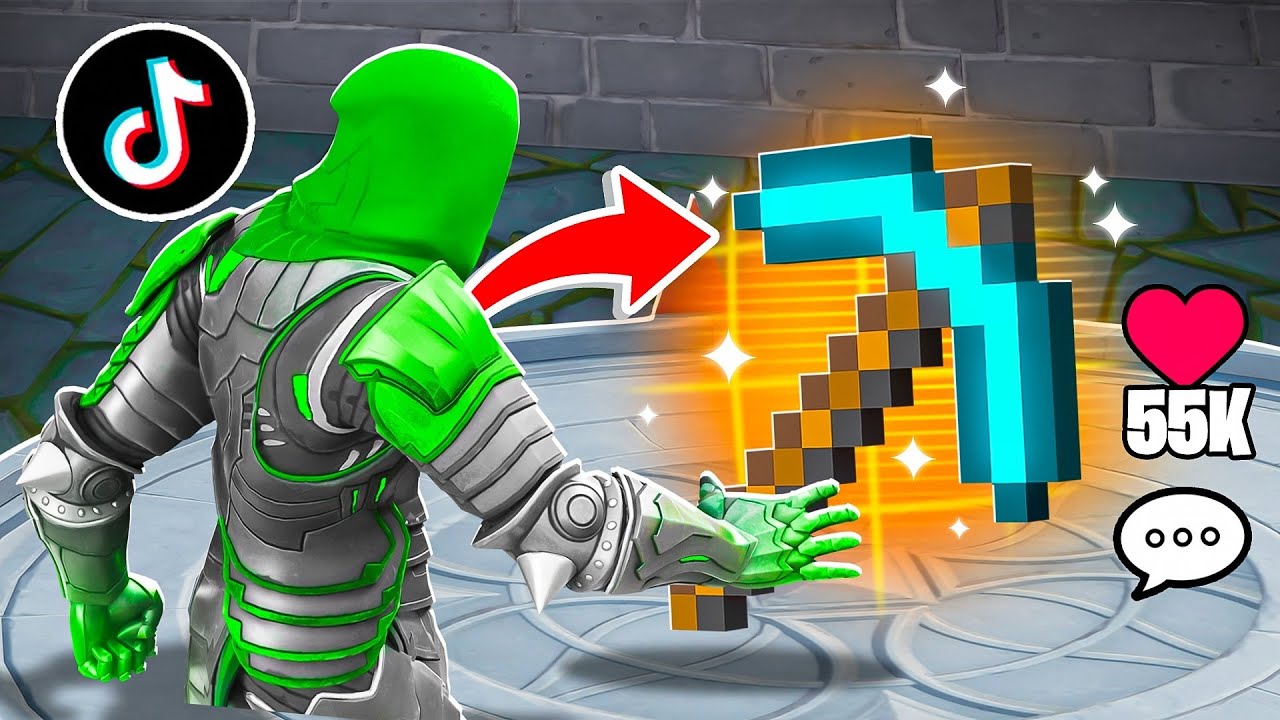 ZNALAZŁEM DIAMENTOWY KILOF czyli TESTUJE NAJLEPSZE FORTNITOWE TIKTOKI