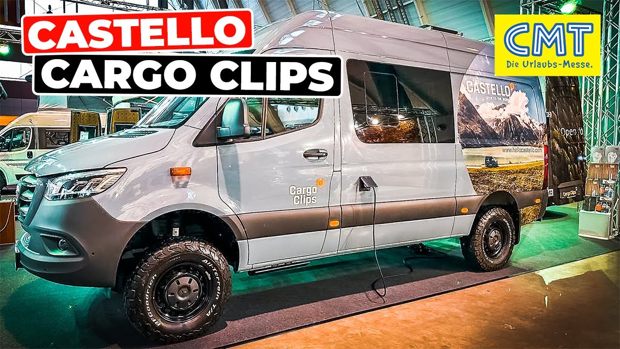 SPECIAL 4x4 Sprinter Kastenwagen mit RoofTop Loft Castello Cargo Clips 4x4x4 CMT Stuttgart 2023