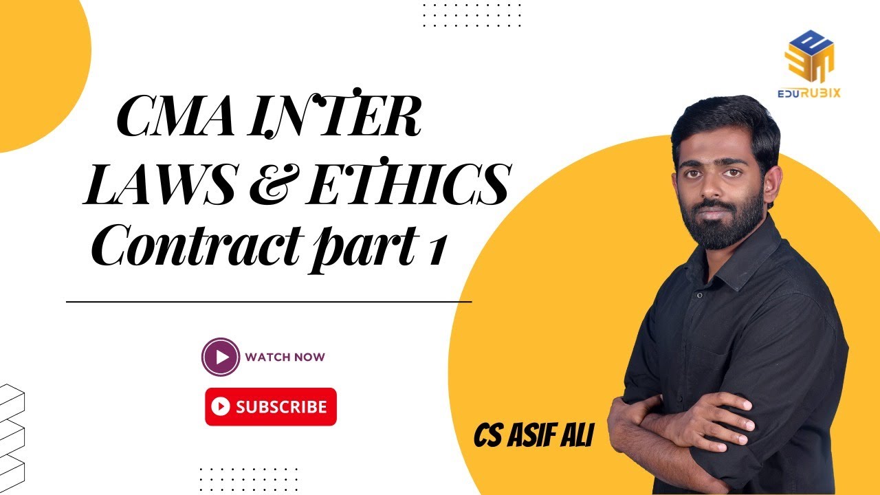 CMA INTER LAW REVISION CLASS | INDIAN CONTRACT ACT 1872 | Malayalam Class | By CS Asif Ali