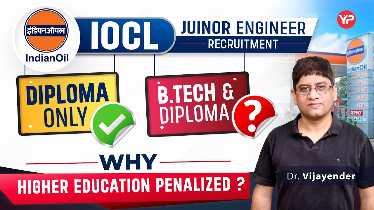 Doubt over Diploma+Btech eligibility criteria in IOCL Junior Engineer recruitment 2025