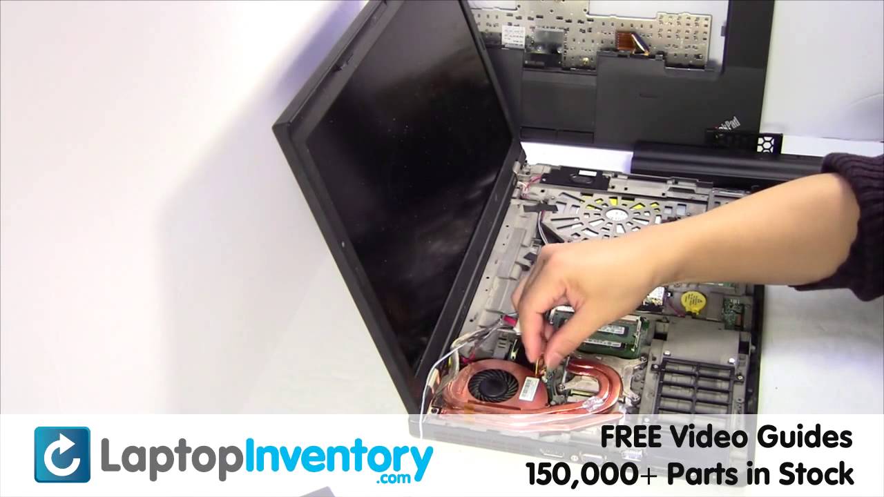 Lenovo ThinkPad W510 T410 FAN Replacement Heatsink Motherboard Laptop Disassemble Take Apart